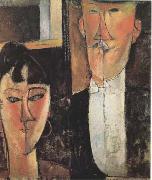 Amedeo Modigliani, Bride and Groom  (mk09)
